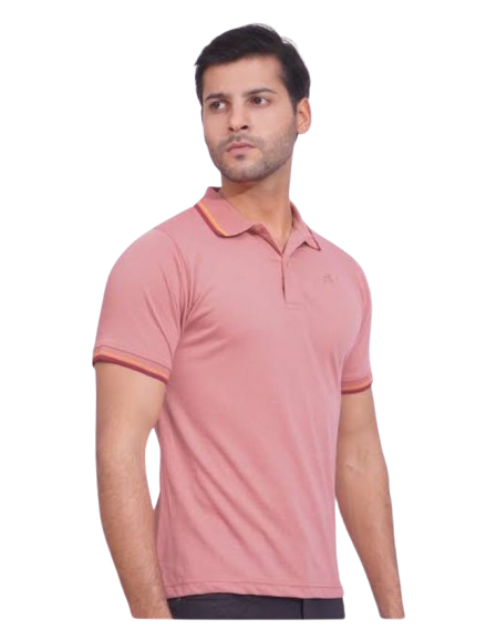 Classic Pink Polo Shirt for Men